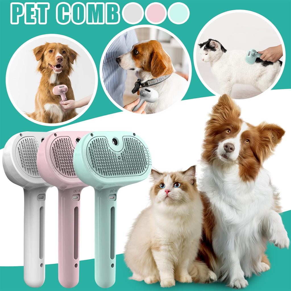 Pet Steam Grooming Brush – Hair Removal