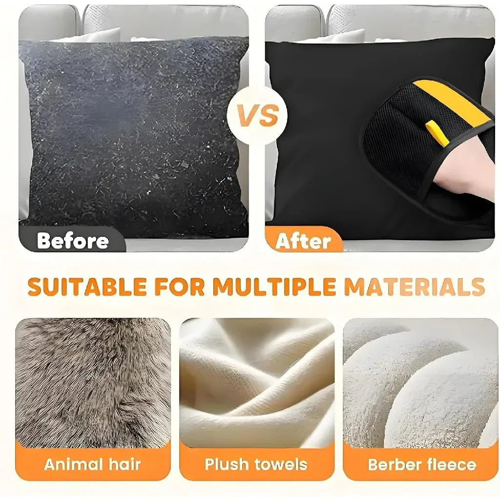 Pet Hair Remover Grooming Glove for Dogs & Cats - CalmPaws