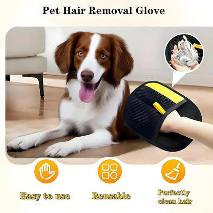 Pet Hair Remover Grooming Glove for Dogs & Cats - CalmPaws